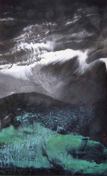 51 Enchantement 2007 Encre sur papier 146 x 89cm